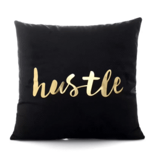 Coussin Noir doré Mon or est chic Style 4 | SUBLIMATION