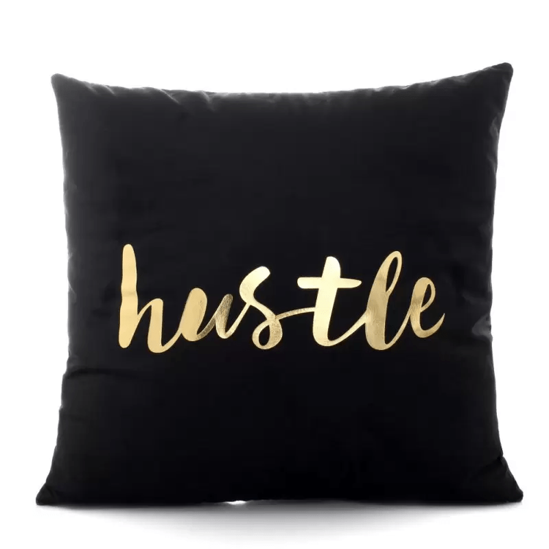 Coussin Noir doré Mon or est chic Style 4 | SUBLIMATION