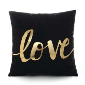 Coussin Noir doré Mon or est chic Style 7 | SUBLIMATION