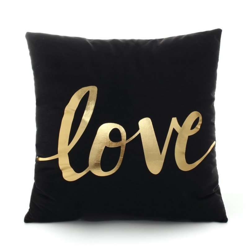 Coussin Noir doré Mon or est chic Style 7 | SUBLIMATION